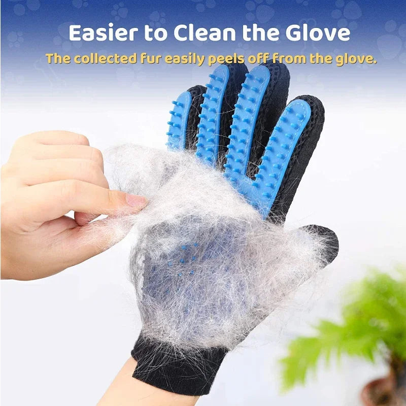 Dual-Sided Pet Grooming Kit with Cleaning Glove